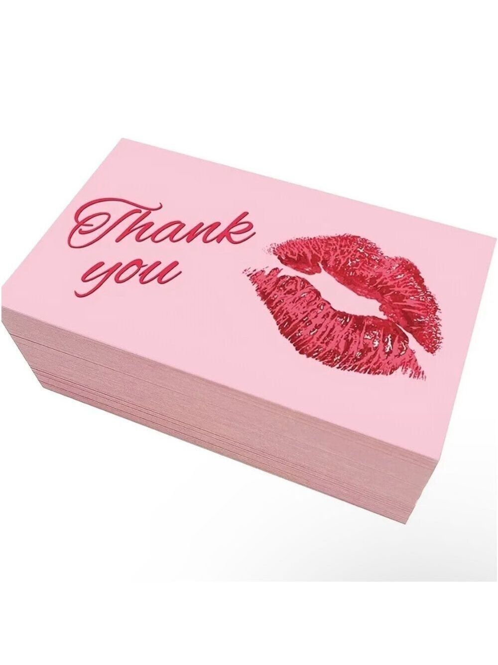 30 Cards Kisses Thank You Cards For Shipping Packaging Gift - Picture 2 of 2
